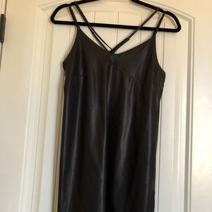 NEED GONE! 🖤! UO Black Leather Mini Dress 🥂